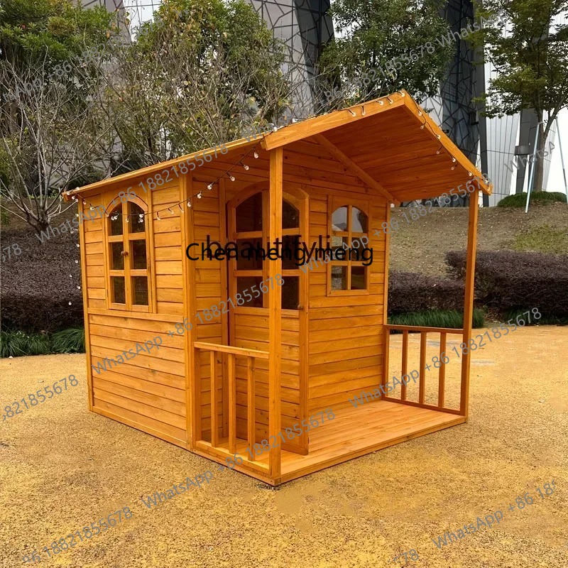 Kids Outdoor Treehouse - Ahşap Çocuk Oyun Evi Büyük Dış