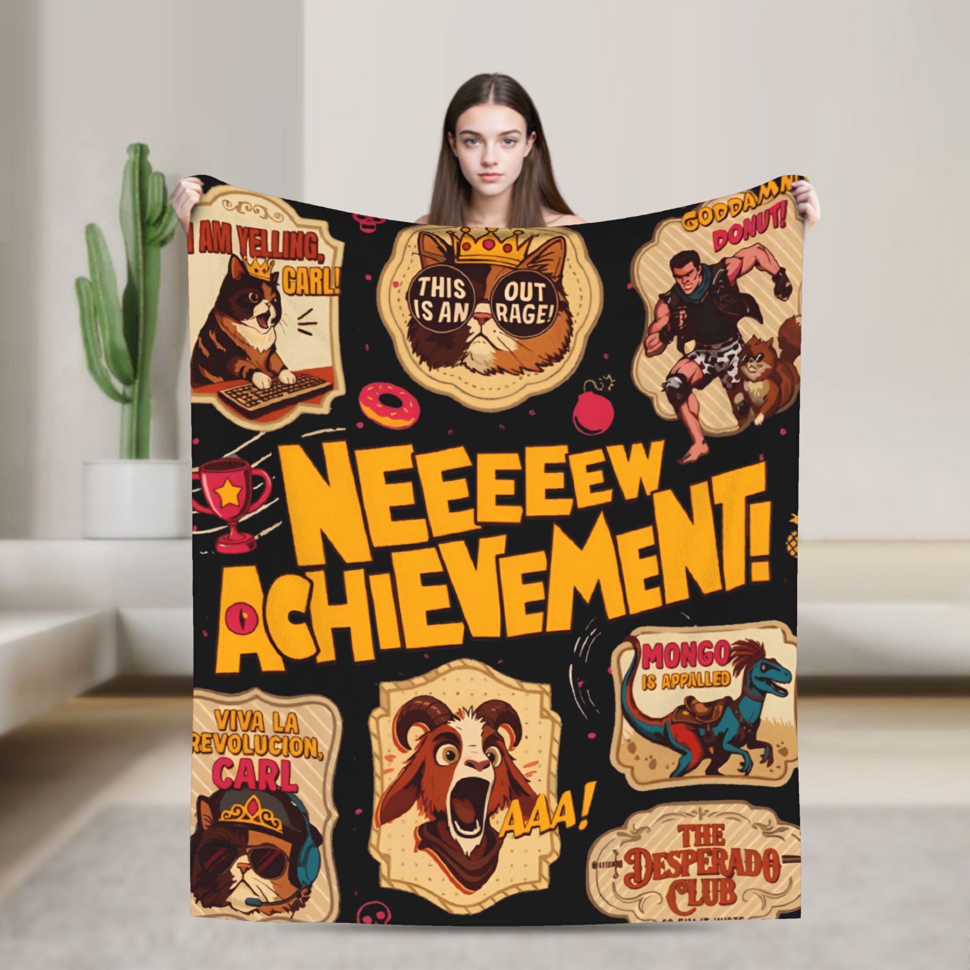 Kids Outdoor Ideas - Donut Cat Dungeon Crawler Carl Peluş