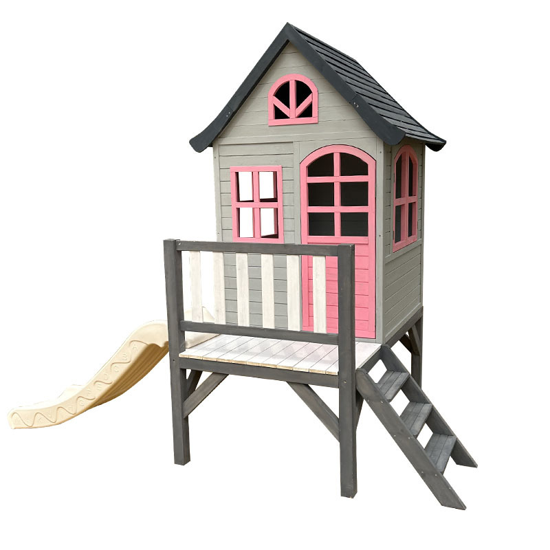 Kids Outdoor Treehouse - Çocuklar için kütük ev, ağaç, açık