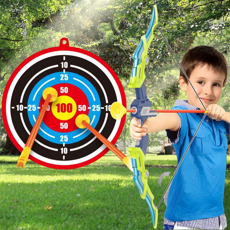 Kids Outdoor Archery Set - Çocuk Okçuluk Seti Işıklı Vantuzlu Hedef
