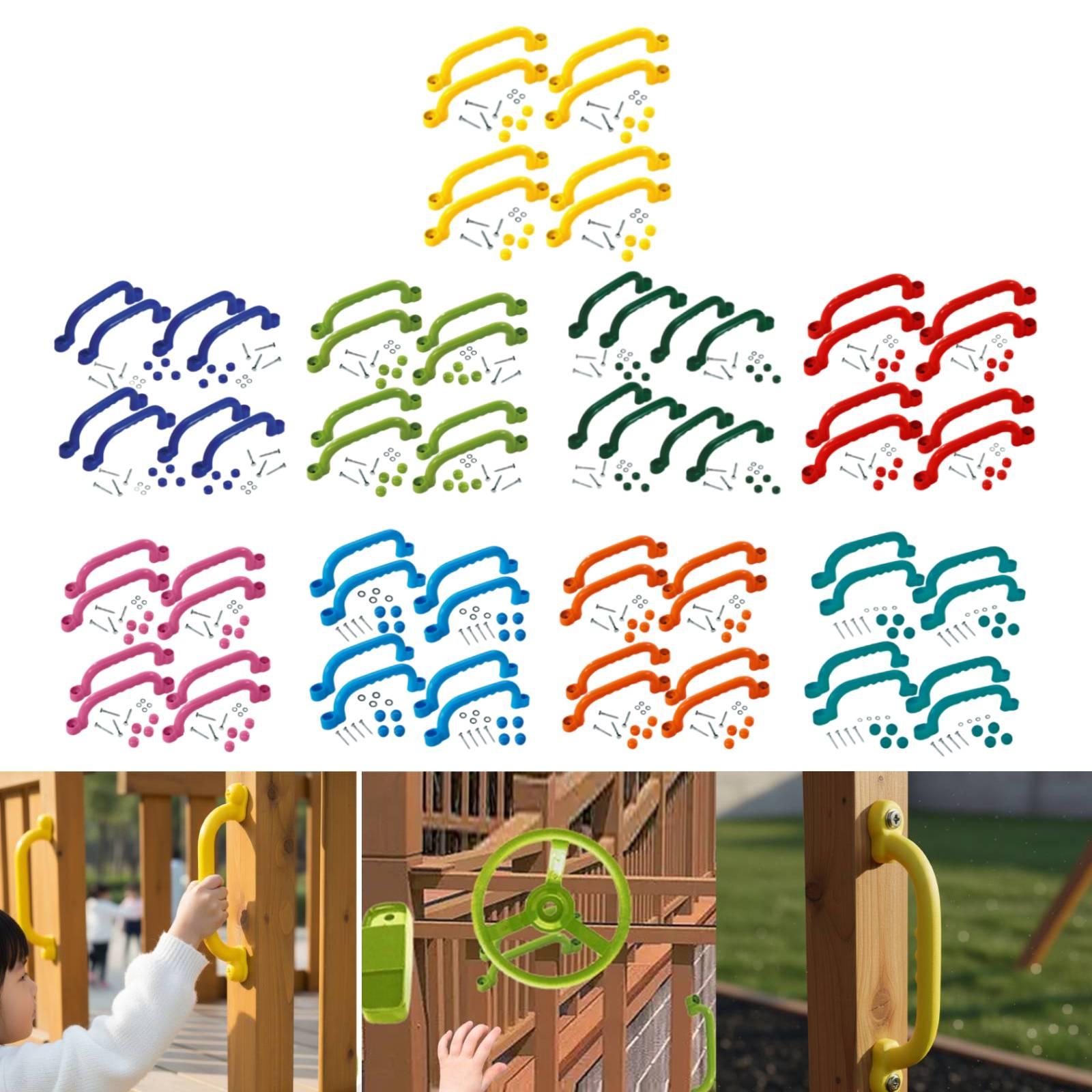 Kids Outdoor Treehouse - 8 adet tırmanma çerçevesi kolları kolay