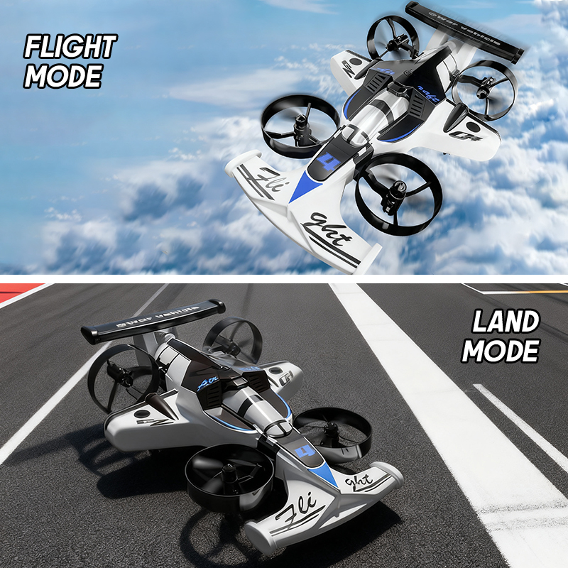 Kids Outdoor Electric Car - 2in1 Mini Drone Hava-Zemin Uçan Araba