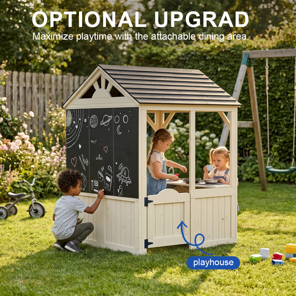 Bahçe Binaları Mobilyaları Çoc - Kids Outdoor House With Kitchen incelemesi ve fiyatı