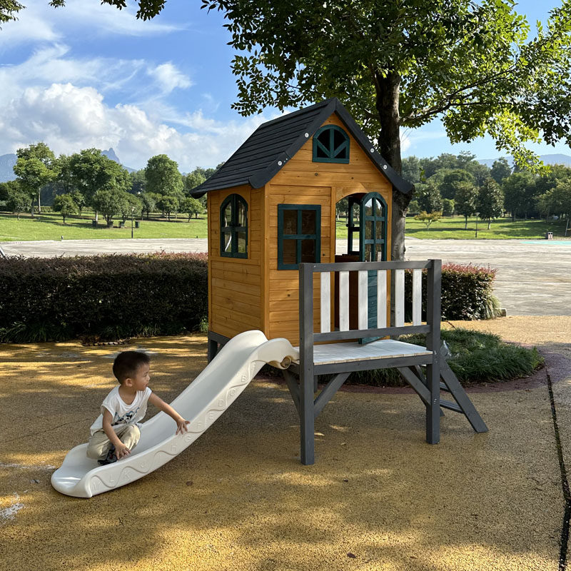Açık hava büyük kaydıraklı çoc - Kids Outdoor Treehouse incelemesi ve fiyatı