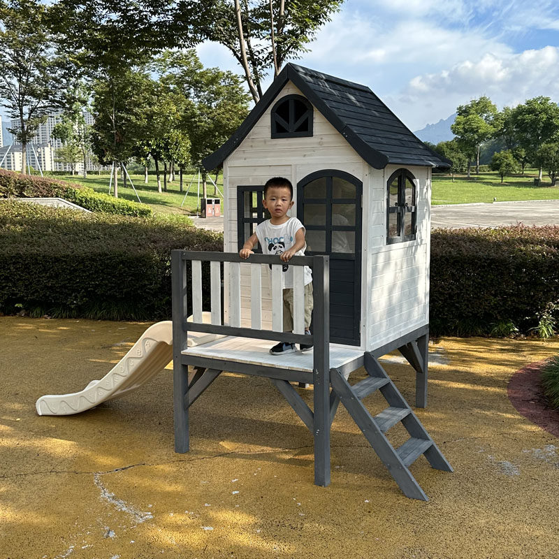 Açık hava büyük kaydıraklı çoc - Kids Outdoor Treehouse incelemesi ve fiyatı