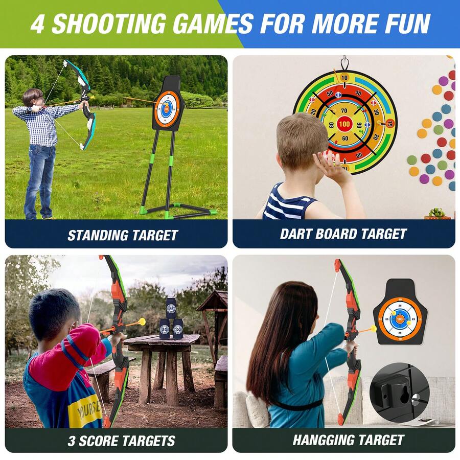 2'li Paket Çocuk Yay ve Ok Set - Kids Outdoor Archery Set incelemesi ve fiyatı