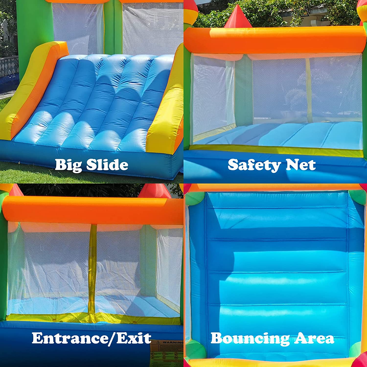Yard şişme sıçrama ev slayt il - Kids Outdoor Wendy House incelemesi ve fiyatı