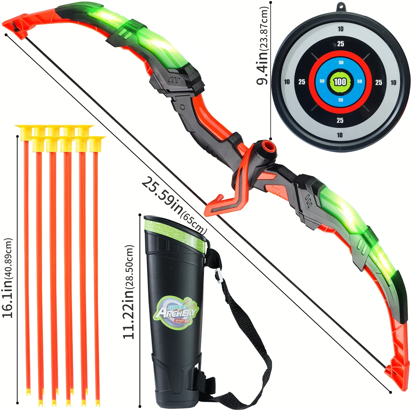 Çocuklar için LED Okçuluk Oyun - Kids Outdoor Archery Set incelemesi ve fiyatı