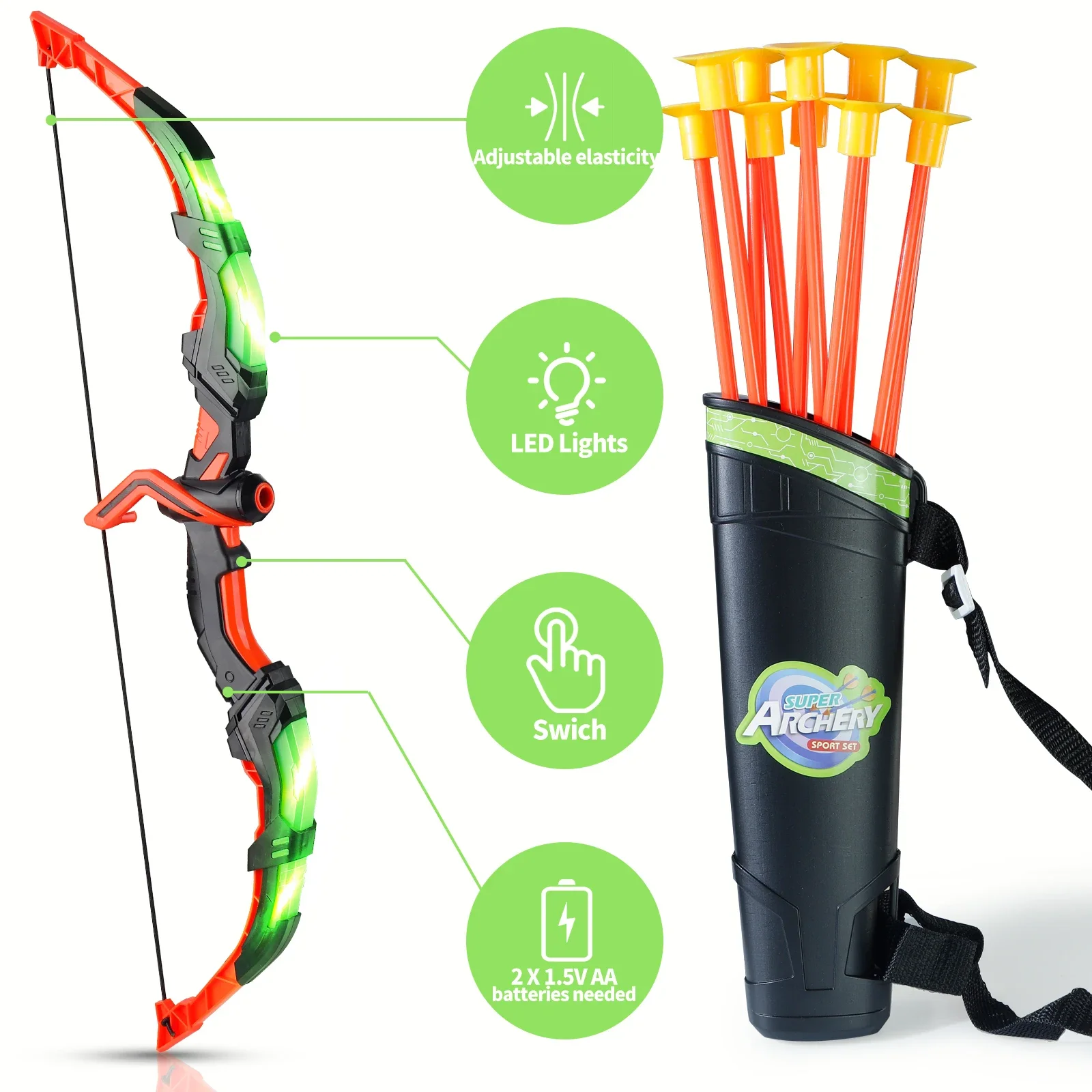 Çocuklar için LED Okçuluk Oyun - Kids Outdoor Archery Set incelemesi ve fiyatı