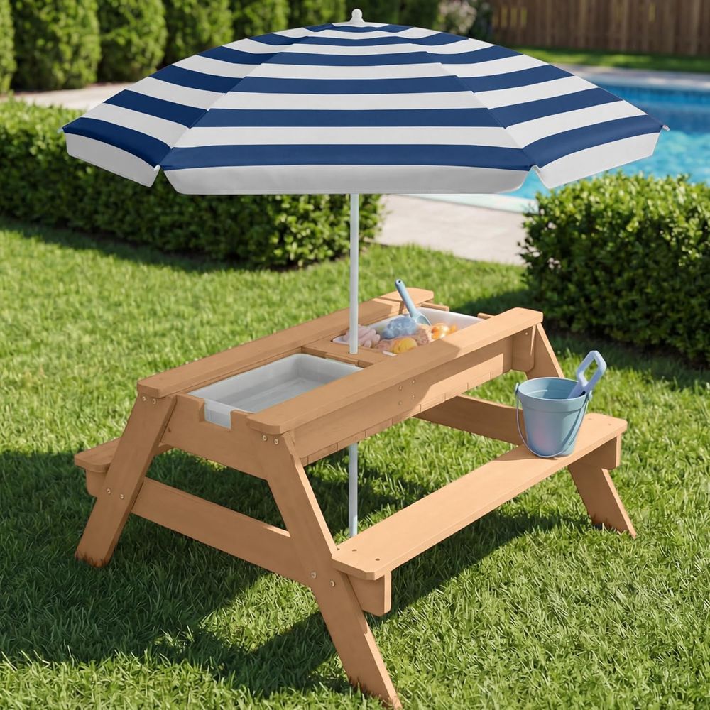 Çocuklar için Şemsiyeli Piknik - Kids Outdoor Umbrella For Table incelemesi ve fiyatı